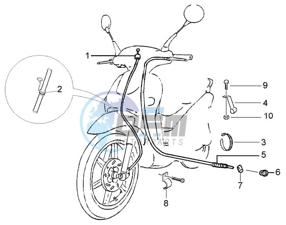 Odometer transmissions - rear brake