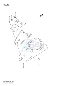 VLR1800 (E2) drawing FUEL TANK COVER (VLR1800TL1 E19)