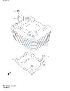 DR-Z250 (E24) drawing CYLINDER