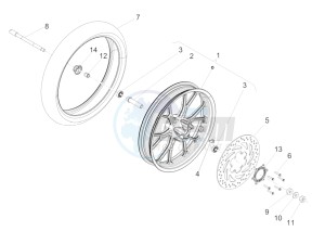 RS 125 Replica E4 ABS (APAC) drawing Front wheel