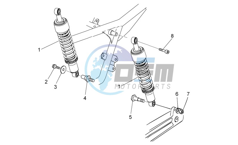 Rear shock absorber