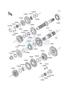 ER 650 A [ER-6N (EUROPEAN] (A6S-A8F) A8F drawing TRANSMISSION