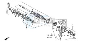 TRX350FM FOURTRAX 350 4X4ES drawing KNUCKLE (2)