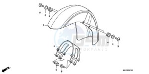 VT750CA9 Australia - (U / ST) drawing FRONT FENDER