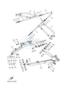 YXZ1000ETS YXZ10YESH YXZ1000R EPS SS SPECIAL EDITION (B577) drawing REAR ARM