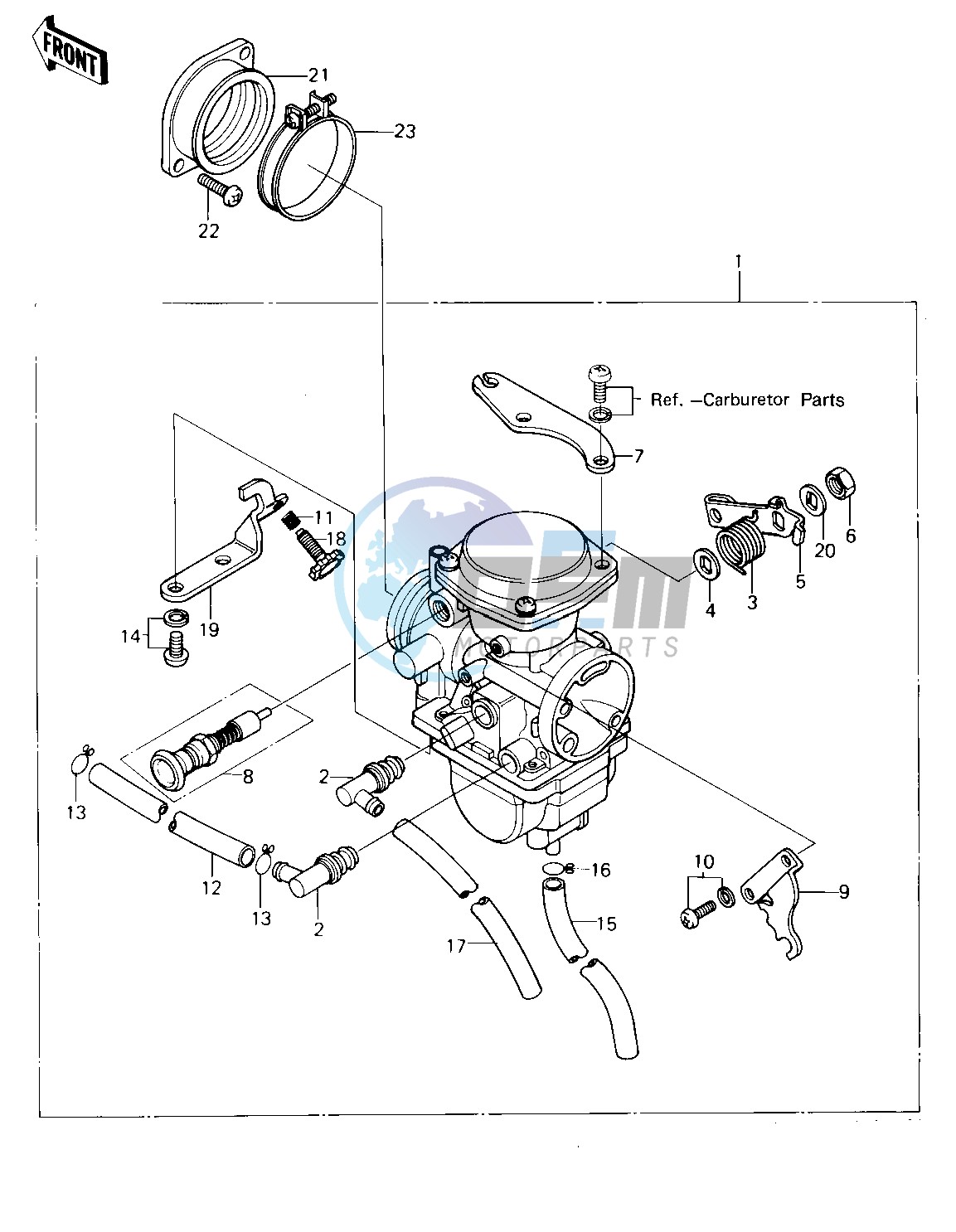 CARBURETOR ASSY -- 80-81 KL250-A3_A4- -