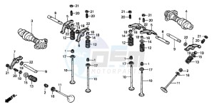 VT750C2 drawing CAMSHAFT/VALVE