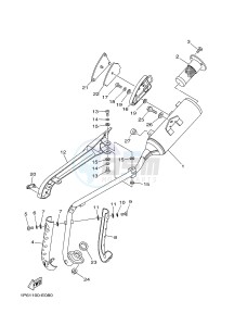 TT-R50E TT-R50 (2CJP) drawing EXHAUST