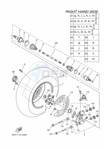 YFM700FWAD GRIZZLY 700 EPS (BFEG) drawing REAR WHEEL 2