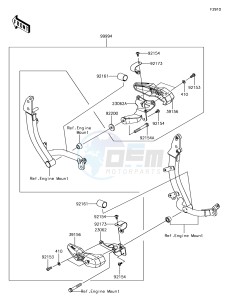 VERSYS 1000 KLZ1000BHF XX (EU ME A(FRICA) drawing Accessory(Frame Slider)