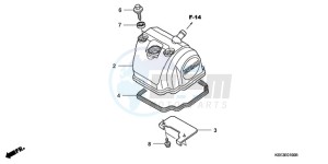 CRF150RB9 Europe Direct - (ED / T19 2ED) drawing CYLINDER HEAD COVER