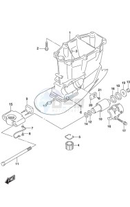 DF 250AP drawing Drive Shaft Housing w/Transom (X)