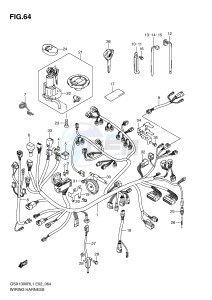 GSX1300R (E2) Hayabusa drawing WIRING HARNESS (GSX1300RL1 E14)