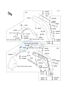 KAF 950 C [MULE 3010 TRANS4X4 DIESEL] (C7F) C7F drawing FRONT FENDER-- S- -