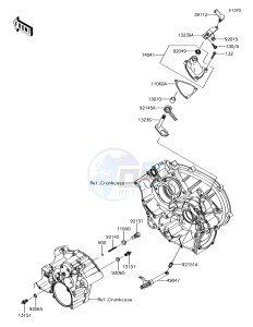 BRUTE FORCE 750 4x4i EPS KVF750HHF EU drawing Gear Change Mechanism