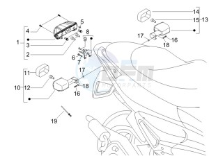 Runner 200 VXR 4t Race (UK) UK drawing Tail light - Turn signal lamps