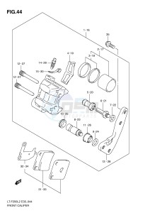 LT-F250 (E33) drawing FRONT CALIPER