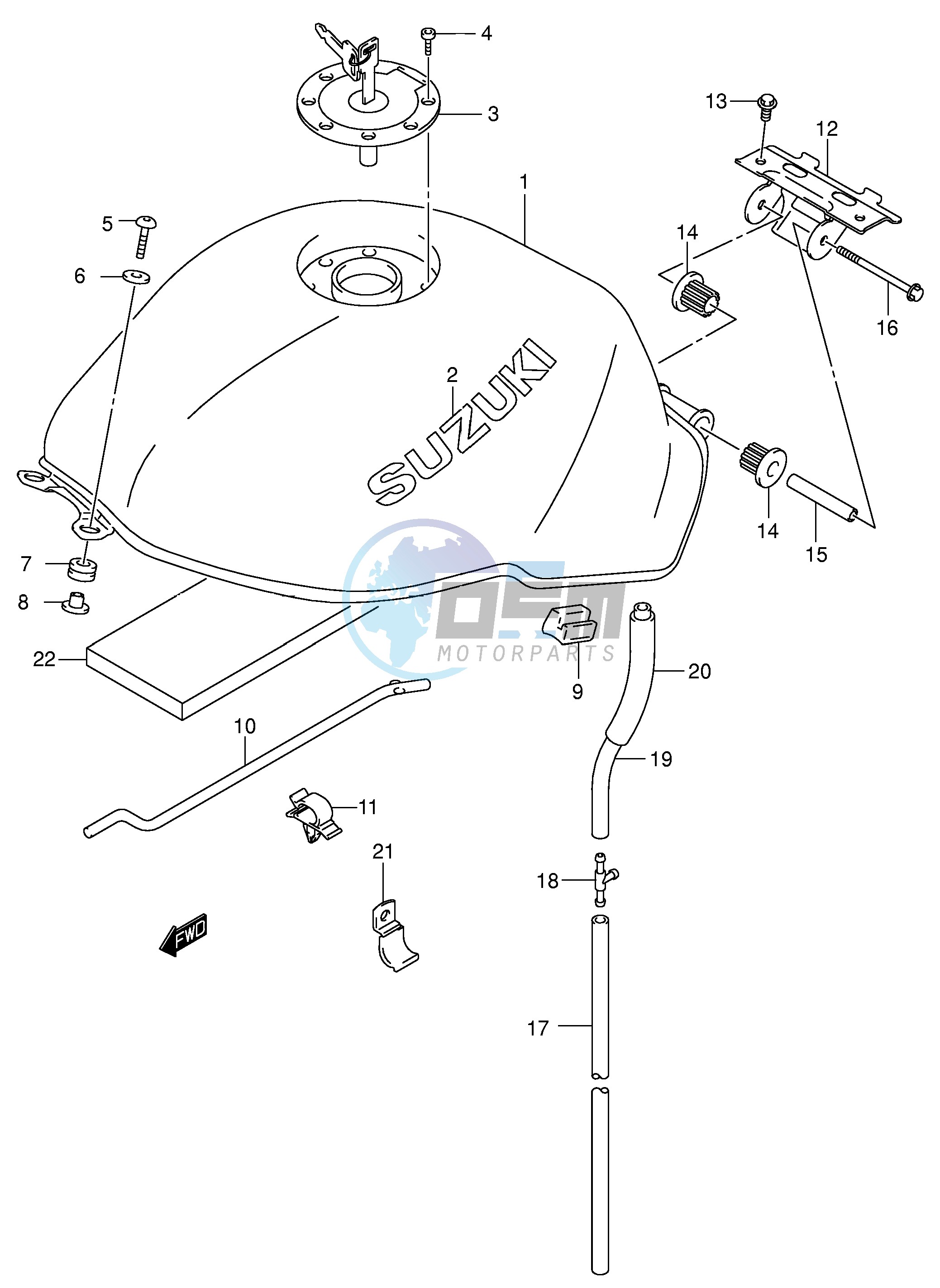 FUEL TANK (MODEL K1)