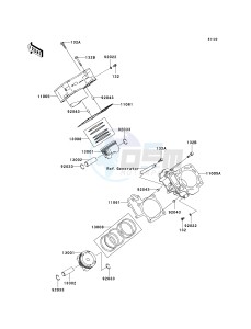 KRF 750 B [TERYX 750 4X4] (B8F) B8F drawing CYLINDER_PISTON-- S- -