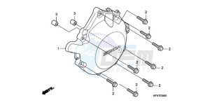 CB1000RA Europe Direct - (ED) drawing A.C. GENERATOR COVER