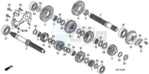 XL700VA9 UK - (E / ABS MKH SPC) drawing TRANSMISSION