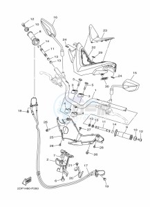 GPD125-A NMAX 125 (BV3H) drawing CRANKCASE COVER 1