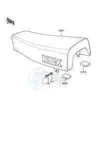 KDX 175 A [KDX175] (A2-A3) [KDX175] drawing SEAT -- 81-82 A2_A3- -