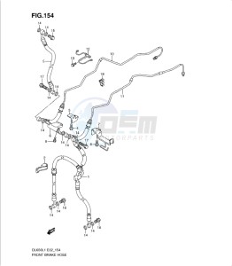 DL650 drawing FRONT BRAKE HOSE (DL650AL1 E19)