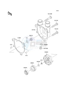 KL 650 E [KLR650] (E8F-E9F) E8F drawing WATER PUMP