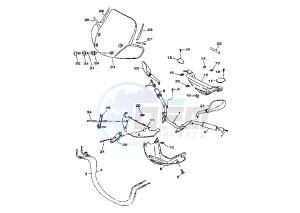 VP VERSITY 300 drawing STEERING HANDLE-CABLE