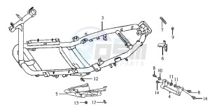 JET EURO X 50 25 KMH E2 drawing FRAME