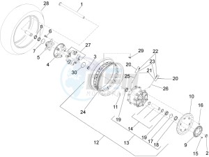 Eldorado 1400 1380 USA drawing Rear wheel