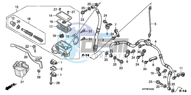 FR. BRAKE MASTER CYLINDER