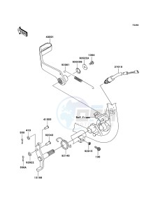 KFX700 KSV700-A2 EU drawing Brake Pedal