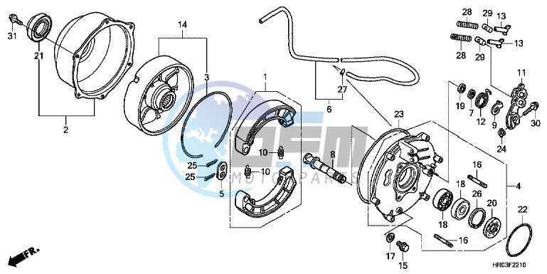 REAR BRAKE PANEL