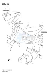 VZR1800 (E2) INTRUDER drawing SIDE COVER (VZR1800UFL1 E19)