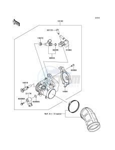 KFX450R KSF450BCS EU drawing Throttle