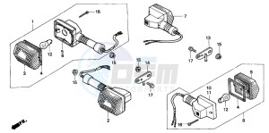 CB250 drawing WINKER