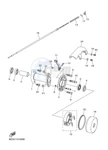 YFM90R YFM09RYXH (BD39) drawing REAR BRAKE