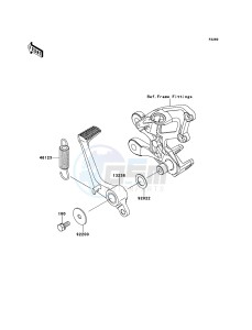 ZZR1400_ABS ZX1400FDFA FR GB XX (EU ME A(FRICA) drawing Brake Pedal