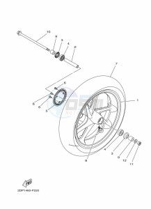 MWS150-A TRICITY 155 (BB8N) drawing FLASHER LIGHT