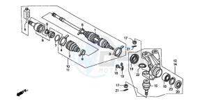 TRX450FM drawing KNUCKLE