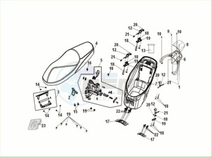 E-FIDDLE (EK4LW1-EU) (M2) drawing SEAT - REAR CARRIER