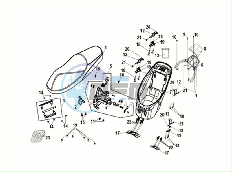 SEAT - REAR CARRIER