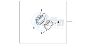 XL1000VA9 Europe Direct - (ED / ABS) drawing 35L PANNIER SET PEARL CONCOURS BLACK