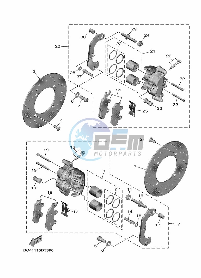 FRONT BRAKE CALIPER