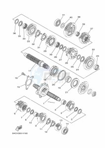 XTZ690 TENERE 700 (BFF2) drawing TRANSMISSION