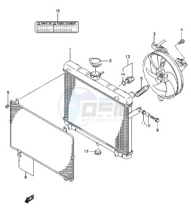 LT-A750X drawing RADIATOR (LT-A750XL3 P17)