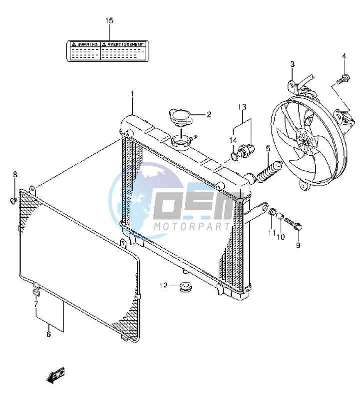 RADIATOR (LT-A750XL3 P17)