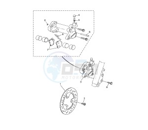 CS JOG R 50 drawing FRONT BRAKE CALIPER 4R-D1-7-D-K